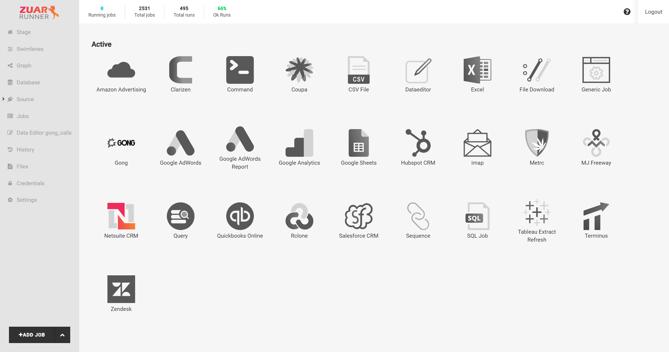 screenshot of Zuar Runner